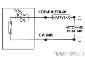 Схема подключения герконовых датчиков